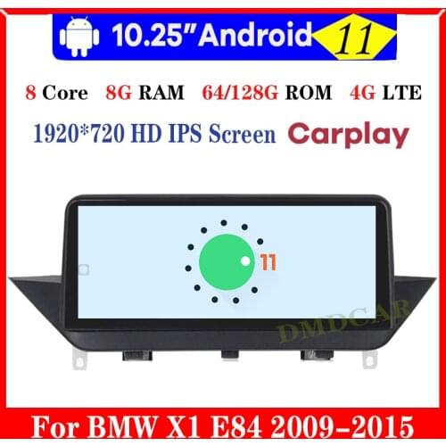 10.25" 8Core 8+64G Android 10 Car Multimedia Player GPS Navigation for BMW X1 E84 2009-2015 Radio Stereo Head Unit WiFi 4G LTE