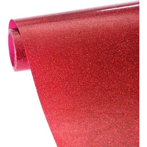 Glitter Heat transfer vinyl drop shipping 25*100cm vinyl heat transfer iron on vinyl easy to weed home decor film HTV T shirts