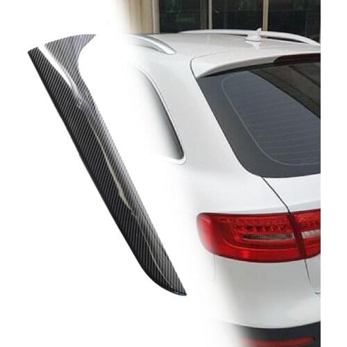 1 Pair Rear Window Side Cover Glossy Easy Installation ABS Carbon Pattern Car Exterior Cover Trim for Audi A4 B8 Allroad Avant
