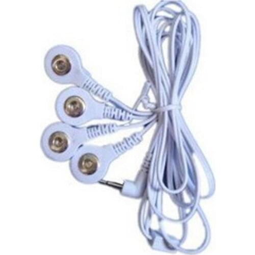 DC 2.5MM 4 in 1 Head electrode wires /cable for digital therapy machine ,tens machine ,slimming massager