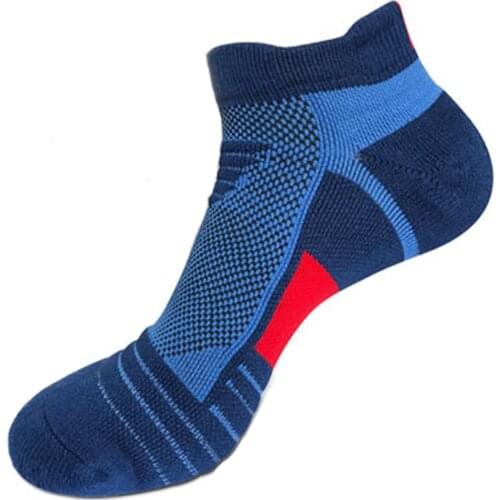 Cotton Men Cycling Ankle Sock Breathable Outdoor Damping Basketball Protect Feet Wicking Bike Running Football Sport Socks