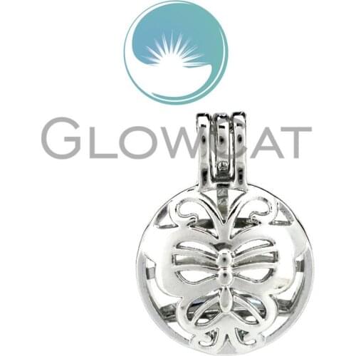 10X K805 Exquisite Insect Animal Beads Locket Pendant Essential Oil Diffuser Pearl Cage Jewelry Wholesale