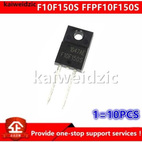 Kaiweikdic New imported original FFPF10F150S F10F150S TO-220F 10A/1500V Fast recovery diode high power transistor