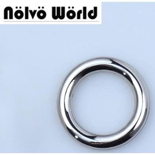 10-60pcs.5 colors 4.0mm wire,inner 17mm 5/8 inch polished silver color cast solid rings for sewing