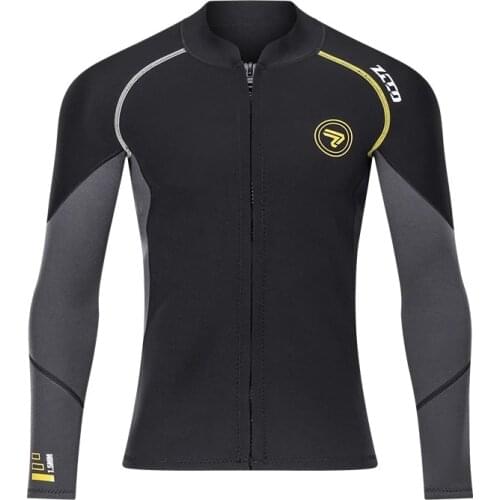 Diving Suit 1.5mm Wetsuit jackets Men Neoprene jacket for diving kitesurfing clothes suit front zip surfing winter jacket