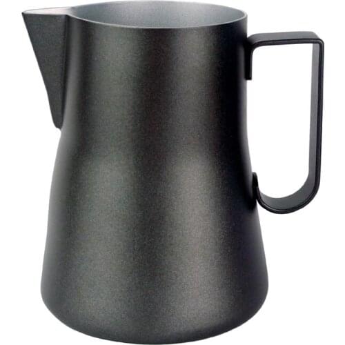 ROKENE Food Grade Coffee Pitcher Milk Frothing Jug Stainless Steel Espresso Coffee Frothing Jug Non-stick coating Pitcher 550ML
