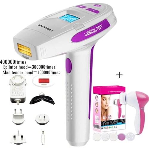Lescolton IPL Hair Removal Permanent Painless Laser Epilator Device with 300000 Flashes Head 100000pulse Skin Rejuvenation