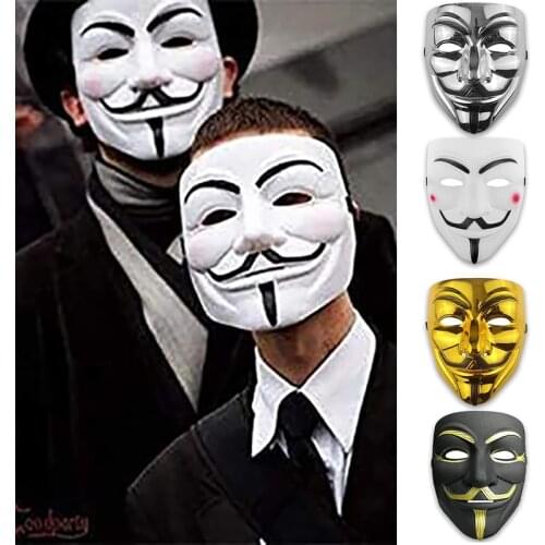 Anonymous Cosplay Masks For Halloween Masks Movie Cosplay V For Vendetta Mask Party Mask Props Film Theme Mask Gifts For Kids