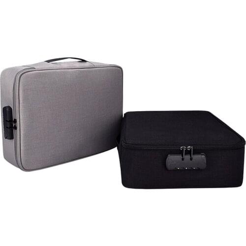 Multi-layered document storage bag Multifunctional file receipt A4 important documents ID card finishing bag password ZJ01