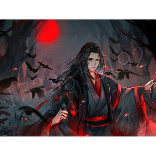 Mo Dao Zu Shi Printed 11CT Cross Stitch DIY Embroidery Patterns DMC Threads Sewing Handmade Needlework Craft Mulina Jewelry