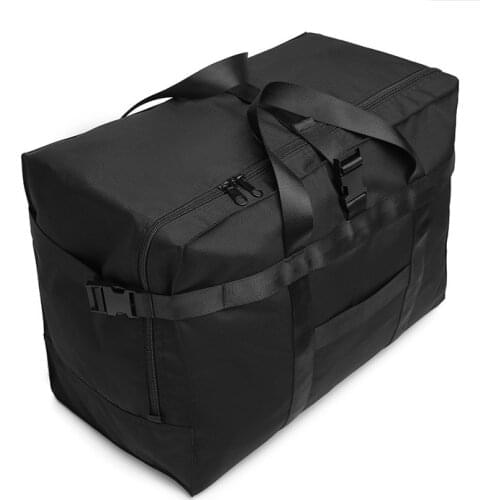 Men Large Capacity Tote Bag Foldable Waterproof Handbag Study Abroad Luggage Weekend Travel Bag Lightweight Storage Bag XA582F