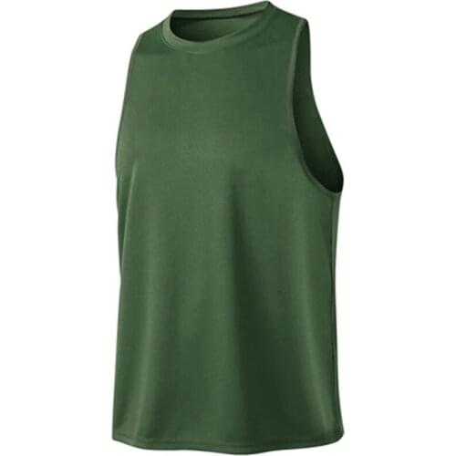 New Men Loose Running Vest Workout Rashguard Tank Top Mens Breathable Sleeveless Shirt Gym Fitness Training Sport Clothing