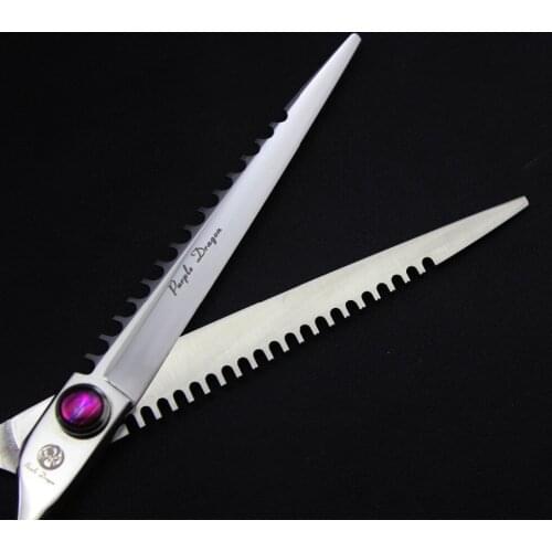 100% TOPPEST 7 INCH Hairdressing Scissors With Bag Japan 440C 62HRC Home & Salon Dogs Cats Pet Cutting Shears Hair Scissors
