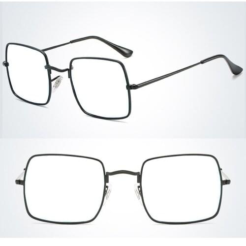 Oversized Square Frame Wide Face Retro Reading Glasses +0.75 +1 +1.25 +1.5 +1.75 +2 +2.25 +2.5 +2.75 +3 +3.25 +3.5 +3.75 +4 To+6