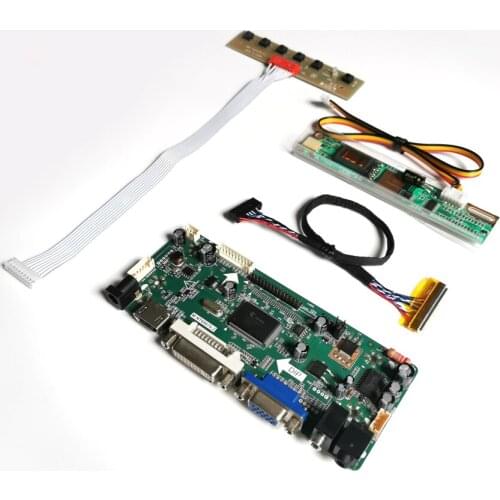 For IASX16C IASX16H LVDS 30Pin CCFL LCD monitor panel 1400*1050 14.1" VGA DVI M.NT68676 screen controller drive board kit