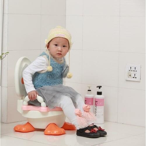 Good Sale Duck Kids Toilet Potty Seats Portable Potty Folding Ladder Chair Plastic Toilet Stool