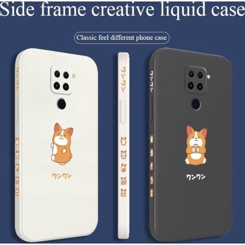 Corgi Eating Peanuts Phone Case For Xiaomi Redmi Note 10 10S 9T 9 8 7 Pro MAX Redmi 9 9A K40 K40pro K30 K20 Silicone Cover