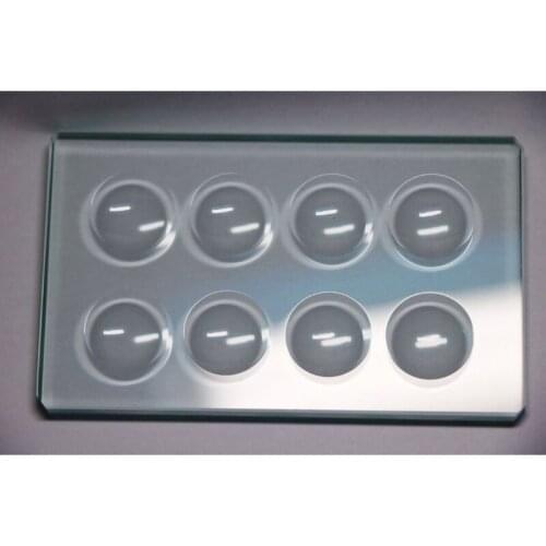 Microscope Slides 5mm Thickness 8 Concave Cavity 8 Well 5 x 57 x 95mm