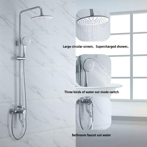 QUEEXU shower sets bathroom shower faucet hot and cold mixer Brass faucet Bathtub shower system mixer QU16