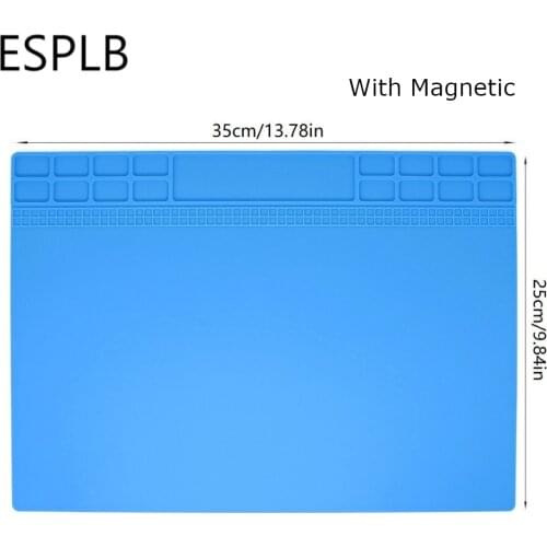 35cm*25cm/405mm*305mm Insulation Pad Heat-resistant BGA Soldering Station Work Pad Desk Mat Platform Repair Tools with Magnetic