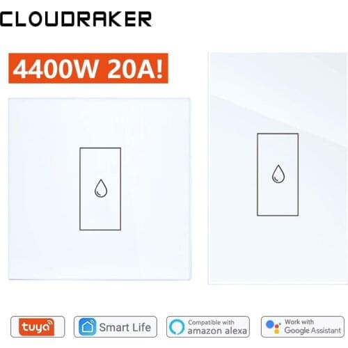 Tuya EU/US Wifi Boiler Smart Switch 20A 4400w with Timer Function Smart Life Water Heater Switch Work For Alexa Google Home