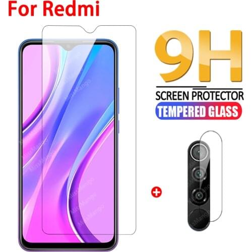 2in1 Tempered Glass on For xiaomi redmi 9 Camera Lens For Xiaomi redmi 9a Screen Protector For Xiaomi redmi 9c Protective Glass