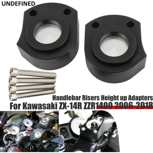 Motorcycle Handlebar Riser Mount Clamps For Kawasaki Ninja ZX-14R ZX14R ZZR1400 06-2018 Handle Bar Riser Spacer Kit Accessories
