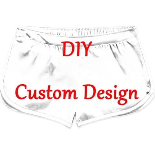 DIY Custom Design Printed 3d Shorts women Elastic Waist Summer Quick Dry Beach shorts Drop Shipping