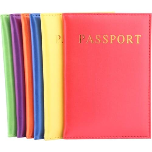 ZONGSHU Cute Fashion Women Candy Color Unique Luxury Passport Covers Case Family Designer Passport Holders Customization Accept