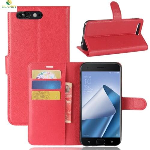 10pcs/lot Free shipping For Asus 4 pro ZS551KL Lychee Wallet Leather Case Stand With Card Holder For Asus 4 pro ZS551KL