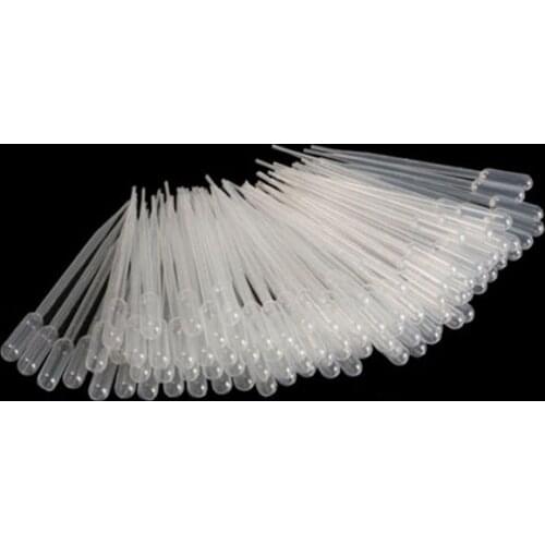 100Pcs Multi-function 0.2ml Disposable Plastic Eye Dropper Perfume Set Transfer Graduated Pipettes Practical Transparent