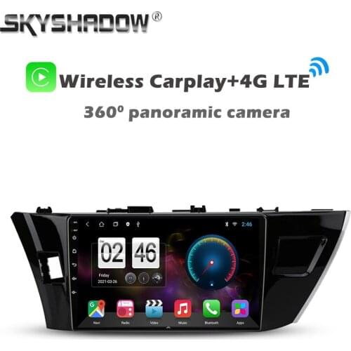 360 Panoramic Camera 6G+128G Android 10.0 Car DVD Player GPS WIFI Bluetooth RDS Radio For Toyota Corolla 11 2012 -2014 2015 2016