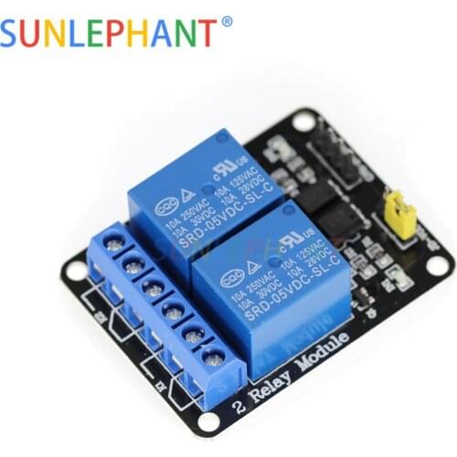 1pcs 2 channel relay module 5V 12V 24V 2-channel relay modules 5V DC 2 road relay module control board with optocoupler