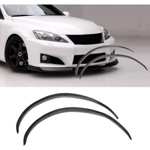 2pcs Car Fender Flare Wheel Eyebrow Protector Arch Strip Guard Body Shield