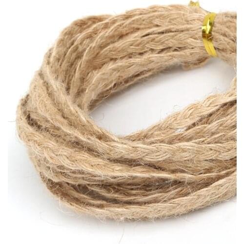5m/lot Natural Hemp Jute Ribbon Cord Rope String Thread for DIY Craft Supply Handmade Decoration Accessories Gift Wrapping
