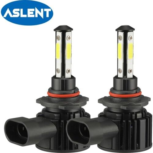 H7 H11 H8 HB4 HB3 9005 9006 4 Sides COB 10000LM LED 50W Car Easy-Install Headlight Auto Bulb Light Fog Lamp 6500K White 8000K