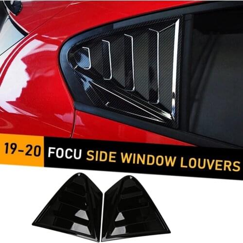 Car Window Side Louvers Vent for Ford Focus ST-LINE Hatchback 2019 2020 Auto Accessories