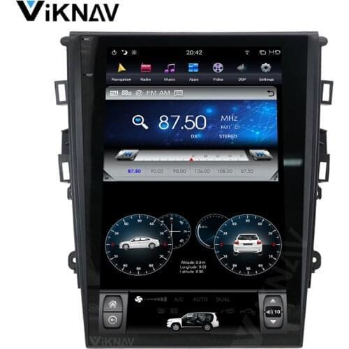 Car gps navigation multimedia player for ford mondeo 2013-2019 android radio head unit tape recorder video player hd screen