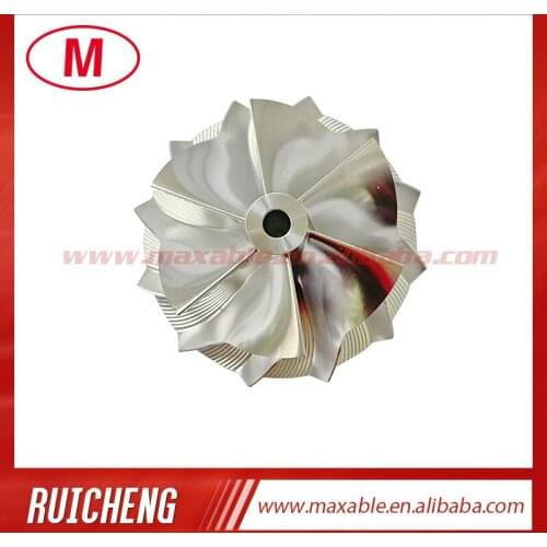 B03G 1867-123-2001 53.90/67.00 mm 6+6blades Reverse high performance turbocharger billet/milling/aluminum 2618 compressor wheel