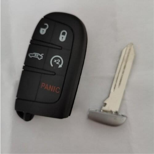 DAKATU for Chrysler 300 for Dodge Challenger Charger Journey for Jeep Smart Remote Car Key Shell Case Fob Housing Cover 5 Button