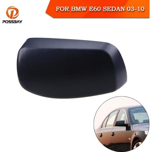 Car Side Mirror Cover Matte Black 51167078359 51167078360 Replacement Parts for BMW E60 Sedan 525i 528i 530i 535i 545i 2003-2010