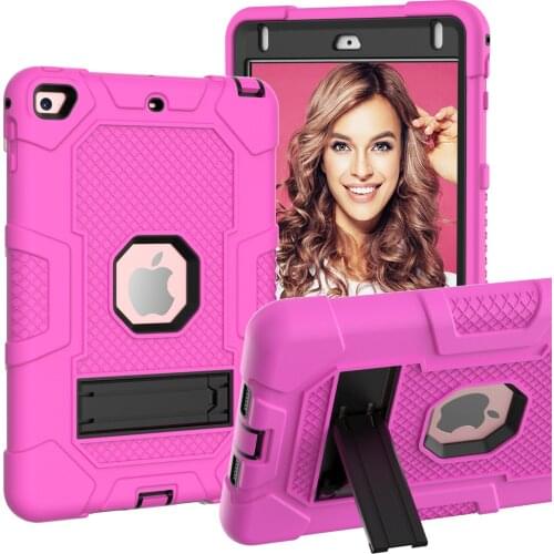 Kickstand Case for iPad Mini 4 5 ipad 9.7 Tablet Case Handle Stand Kids Safe Cover for iPad 10.2 Pro10.2 Shell