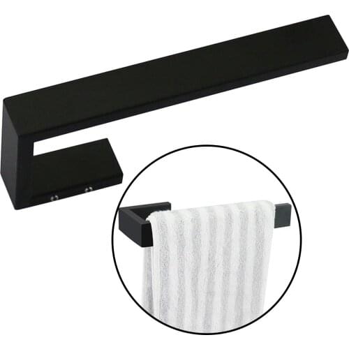 Toilet Paper Holder 304 Stainless Steel, Modern Half Open Bathroom Towel Bar Wall Mount Tissue Roll Dispenser Washroom Kitchen