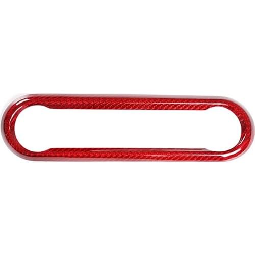 For Alfa Romeo Giulia /Stelvio 2020 Central Control Gearbox Volume Frame Decoration Panel Real Carbon Fiber