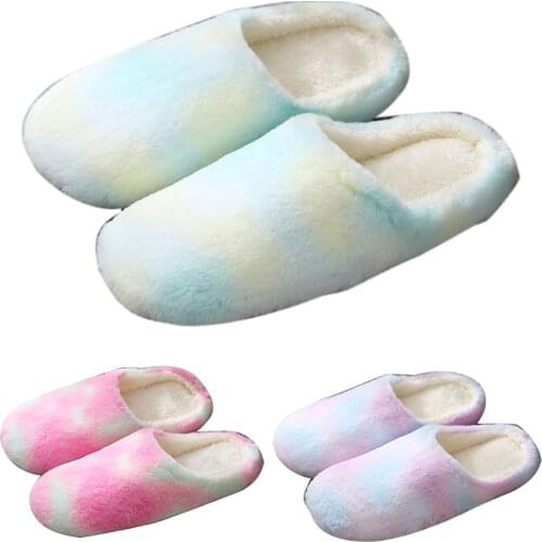 Women Indoor Slippers Warm Plush Lovers Home Slipper Anti Slip Autumn Winter Shoes Woman House Floor Soft Slient Slides