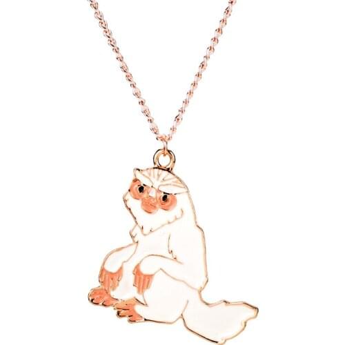 Movie Fantastic Beasts And Where To Find Them Enamal Charm Necklace Invisible Mysterious Animal Necklaces For Man Women Jewelry