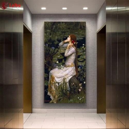 Full Diy diamond painting Famous painting art, beautiful woman picture rhinestones embroidery diamond mosaic 5d decor