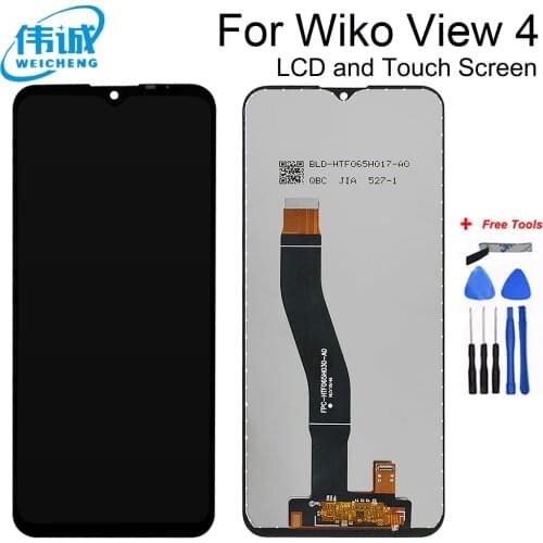 For Wiko View 4 LCD With Touch screen Digitizer Assembly Display For Wiko View 4 View4 Lite LCD Screen Sensor