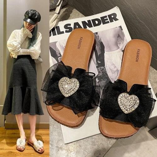 Summer Casual Womens Slippers Lace Diamond Womens Sandals Comfortable Womens Beach Shoes Footwear Sandalias De Las Mujeres