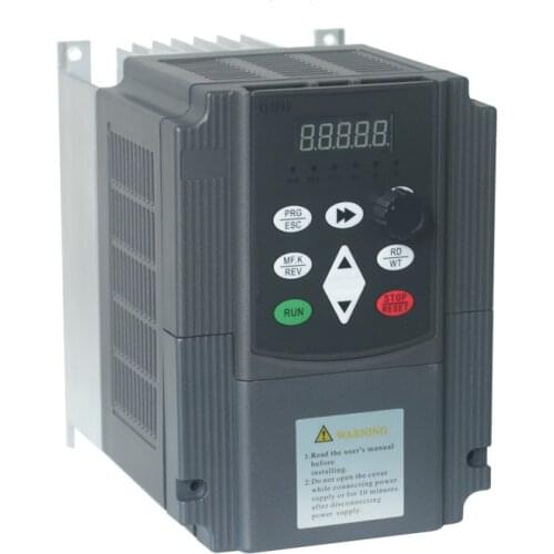 HOT! 0.75KW/1.5KW/2.2KW input DC 200V~400V Output 3-Phase 220V VFD Solar Frequency Converter Adjustable Speed 220V